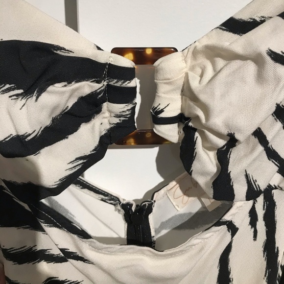 Free People Viscose midi dress NWT - Zebra print - Picture 3 of 6